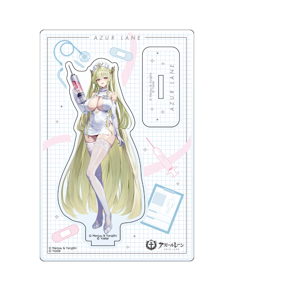 アズールレーン モガドール 中国限定 アクリルスタンド 缶バッジ 色紙 ナース アズールレーン モガドール 中国限定 アクリルスタンド 缶バッジ