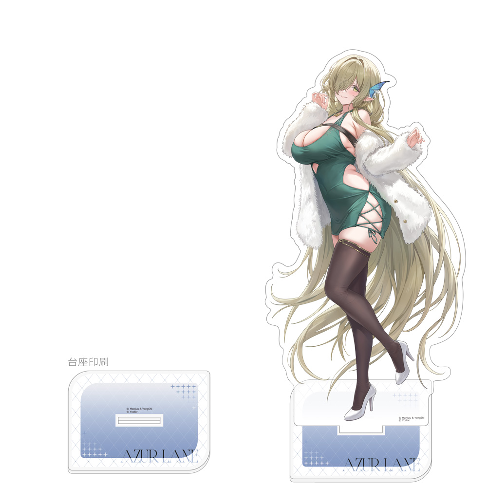 C107 アズレン プロヴィンシェン 描き下ろしラバーマット 冬デートver. アズールレーン]描き下ろし特大アクリルスタンド（デ・ゼーヴェン