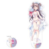 ぱん つきみ ウエディング 特大アクリルスタンド にっこりver ぱん先生]描き下ろし特大アクリルスタンド（つきみ