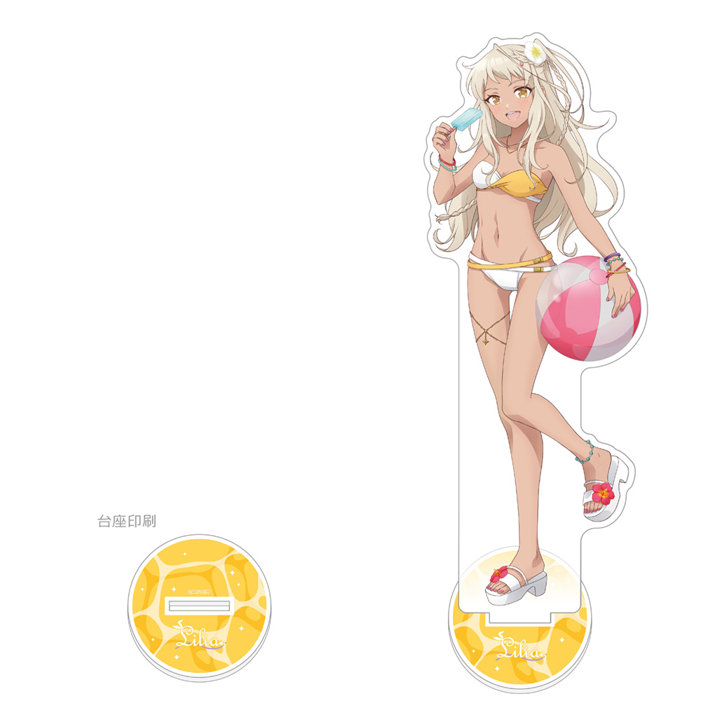 ポールプリンセス!!]描き下ろし特大アクリルスタンド（西条リリア／水着）