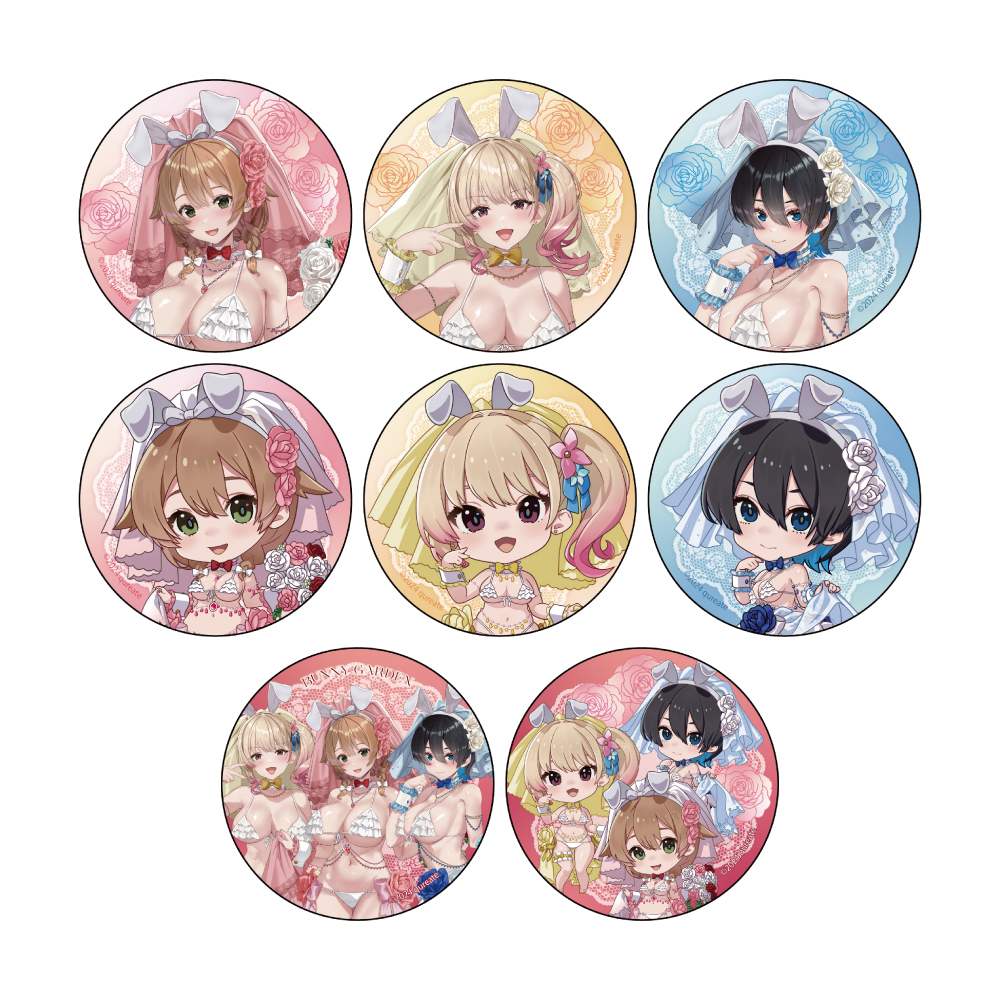 バニーガーデン]トレーディング缶バッジBOX（バニーウエディング