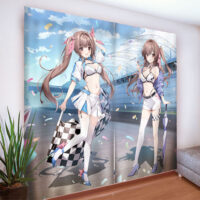 karory先生]描き下ろしカーテン（蒼海舞香＆蒼海夏音