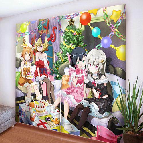 となりの吸血鬼さん]描き下ろしカーテン（ソフィー＆灯＆ひなた