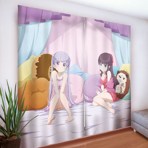 NEW GAME! 描き下ろしシーツ　 涼風青葉&滝本ひふみ カーテン魂 NEW GAME!]描き下ろし カーテン（涼風 青葉＆滝本 ひふみ）