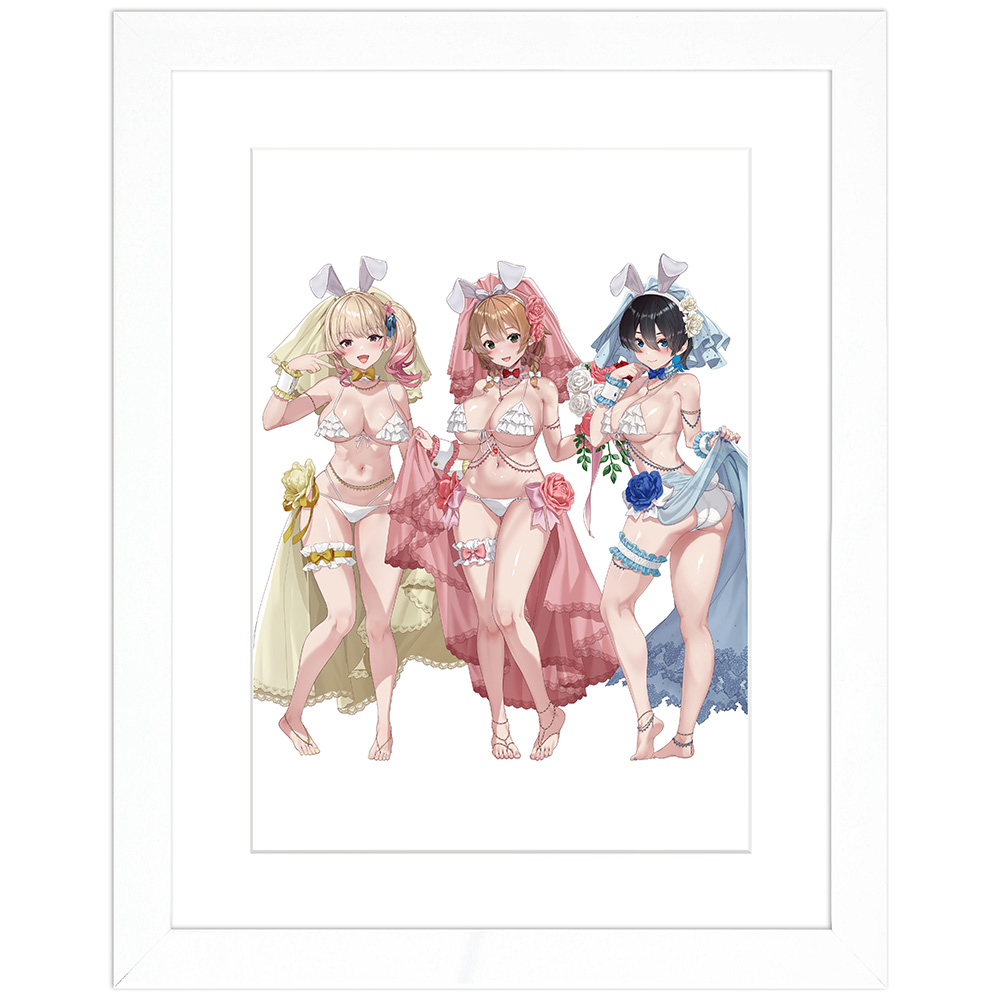 バニーガーデン　1周年キャラファイングラフ バニーガーデン]描き下ろしキャラファイングラフ（バニーウエディング