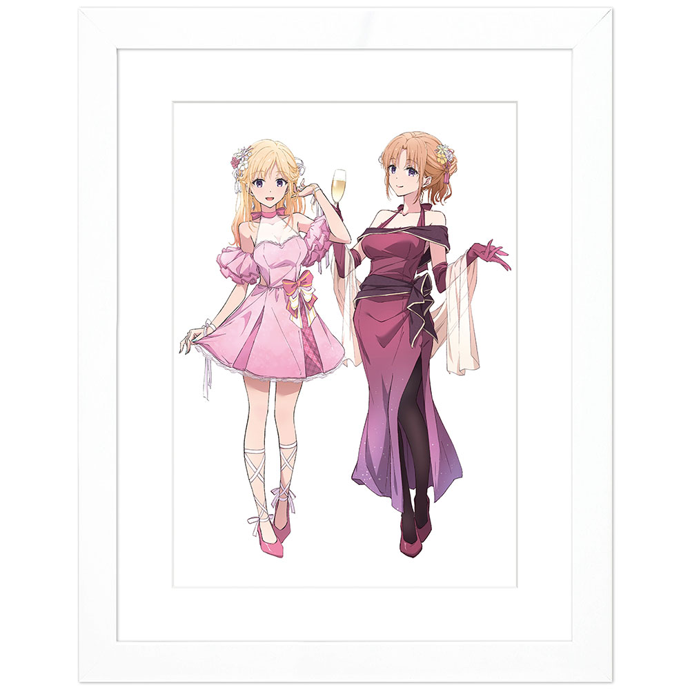 美しいドレスのキャラクターイラスト4枚セット♥ポスターa4ファイルで発送 義妹生活]描き下ろしキャラファイングラフ（パーティドレス）A4