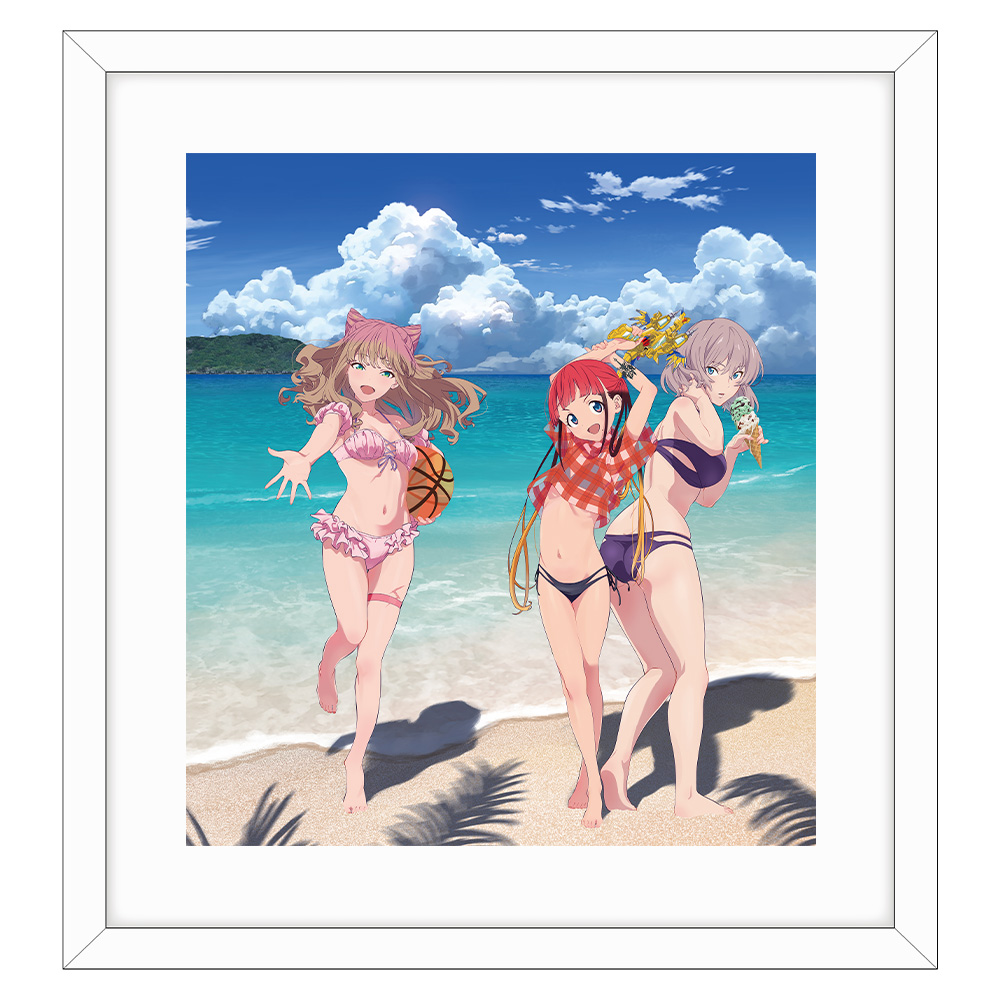 グリッドマン ユニバース]描き下ろし額装高精細アート（南夢芽＆飛鳥川