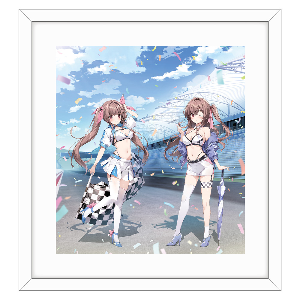 都内で karory先生]描き下ろし複製原画（蒼海舞香＆蒼海夏音 絵画
