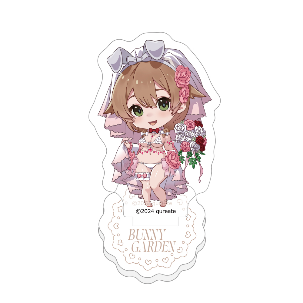 花奈　特大アクリルスタンド　２種　バニーウエディング水着　バニーガーデン バニーガーデン]アクリルメモスタンド（花奈／バニー