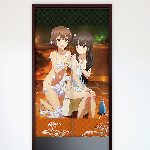 刀使ノ巫女　十条姫和　 添い寝シーツ 刀使ノ巫女]のれん（衛藤可奈美＆十条姫和）