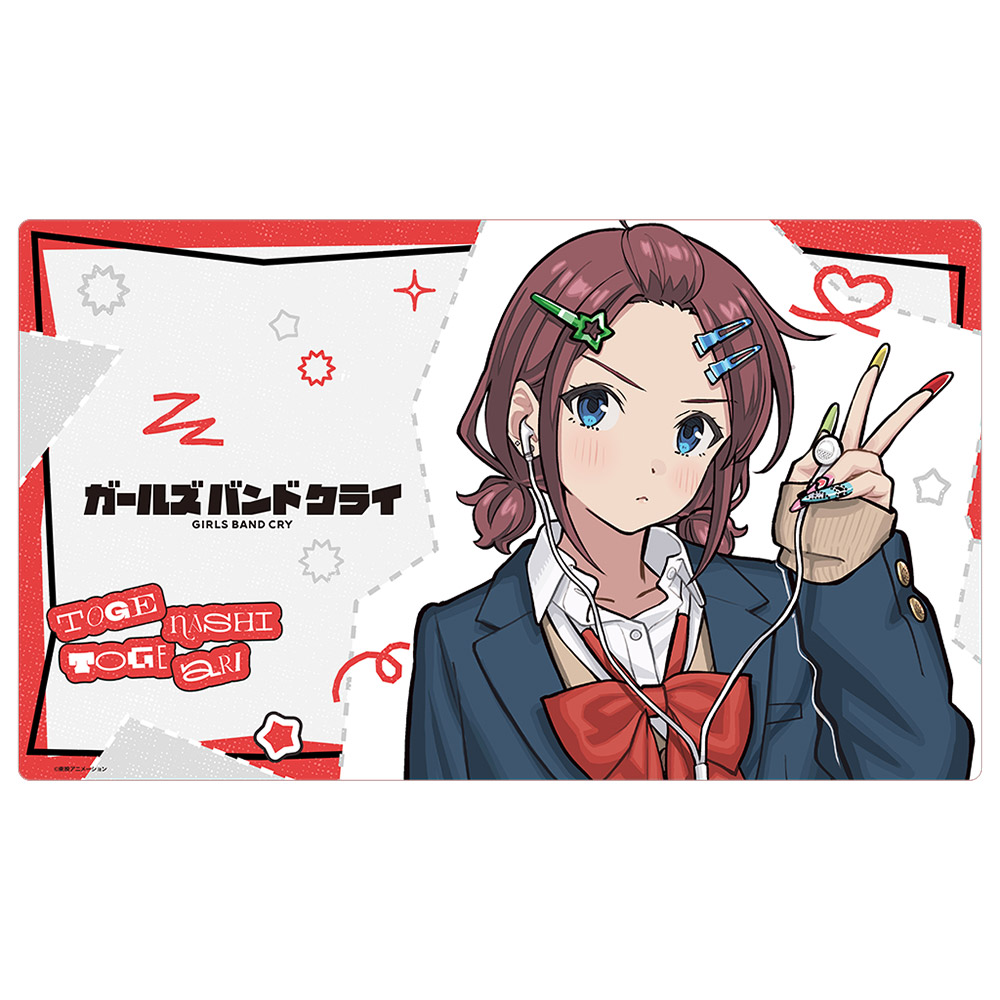 ガールズバンドクライ]描き下ろしラバーマット（井芹仁菜／平成ギャル）