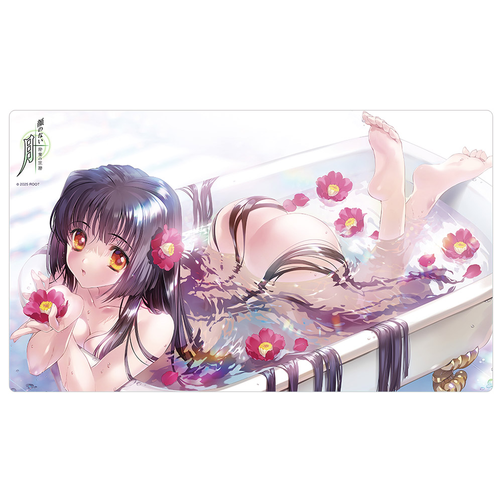 ラバーマット　デスクマット　美菜猫まい 顔のない月]ラバーマット（倉木鈴菜）