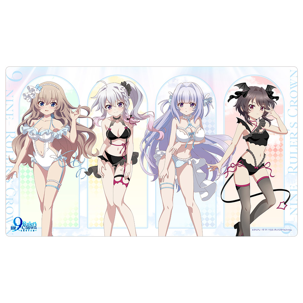 9-nine- Ruler's Crown]描き下ろしラバーマット（天使＆悪魔水着）