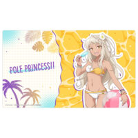 ポールプリンセス!!]描き下ろしラバーマット（西条リリア／水着）