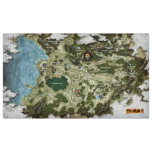 英雄伝説 界の軌跡 WonderGOO 限定版 特典 ラバーマット 地図