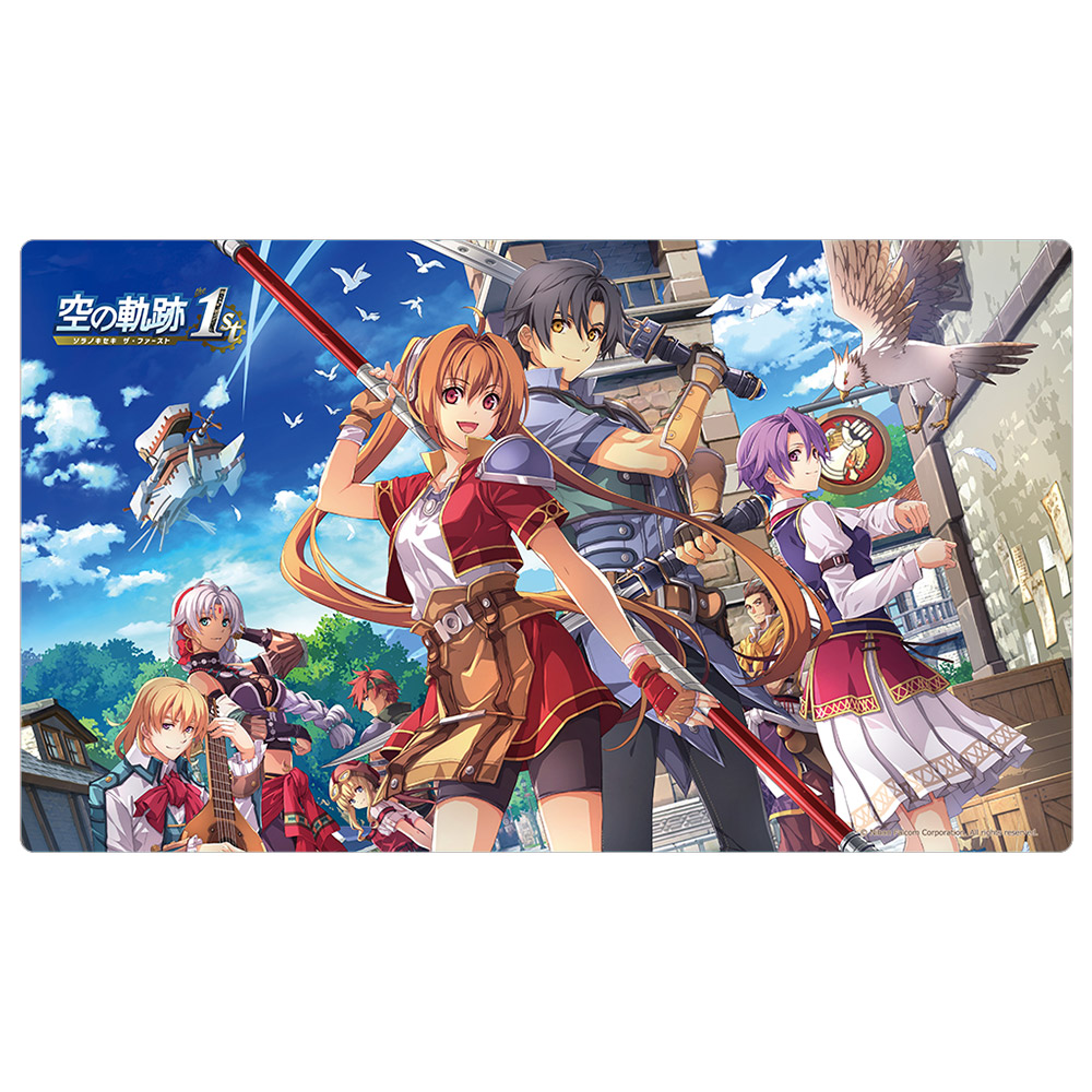 B賞① ラバープレイマットスリム「しずく」20th Anniversary 空の軌跡 the 1st]ラバーマット（始まりの街）