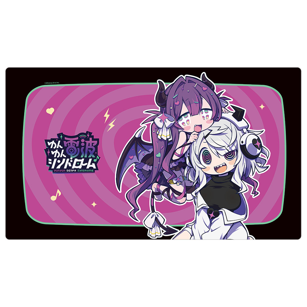 ゆんゆん電波シンドローム]描き下ろしラバーマット（Qちゃん&ゆんゆん）