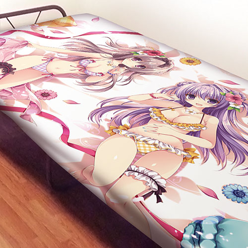 ななろば華描き下ろしシーツ 立花ねお＆東雲風華(水着) ななろば華先生] 描き下ろしシーツ（立花ねお＆東雲風華／水着）