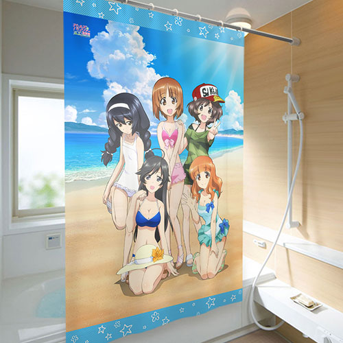 （最初期グッズ）ガールズ&パンツァー　シャワーカーテン shower_gupfilm2_heya.jpg