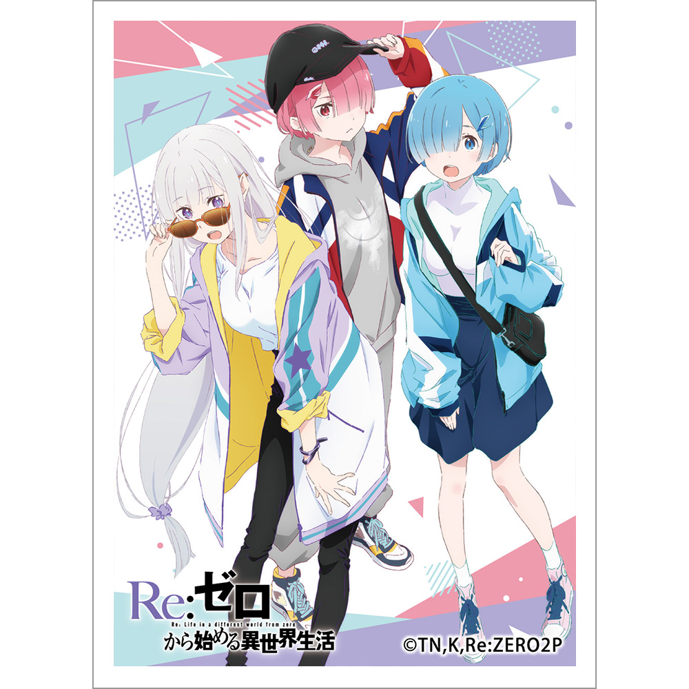 Re:ゼロから始める異世界生活　レム　　エミリア　ラム　スリーブ　12個セット Re：ゼロから始める異世界生活 スリーブ レム ラム エミリア