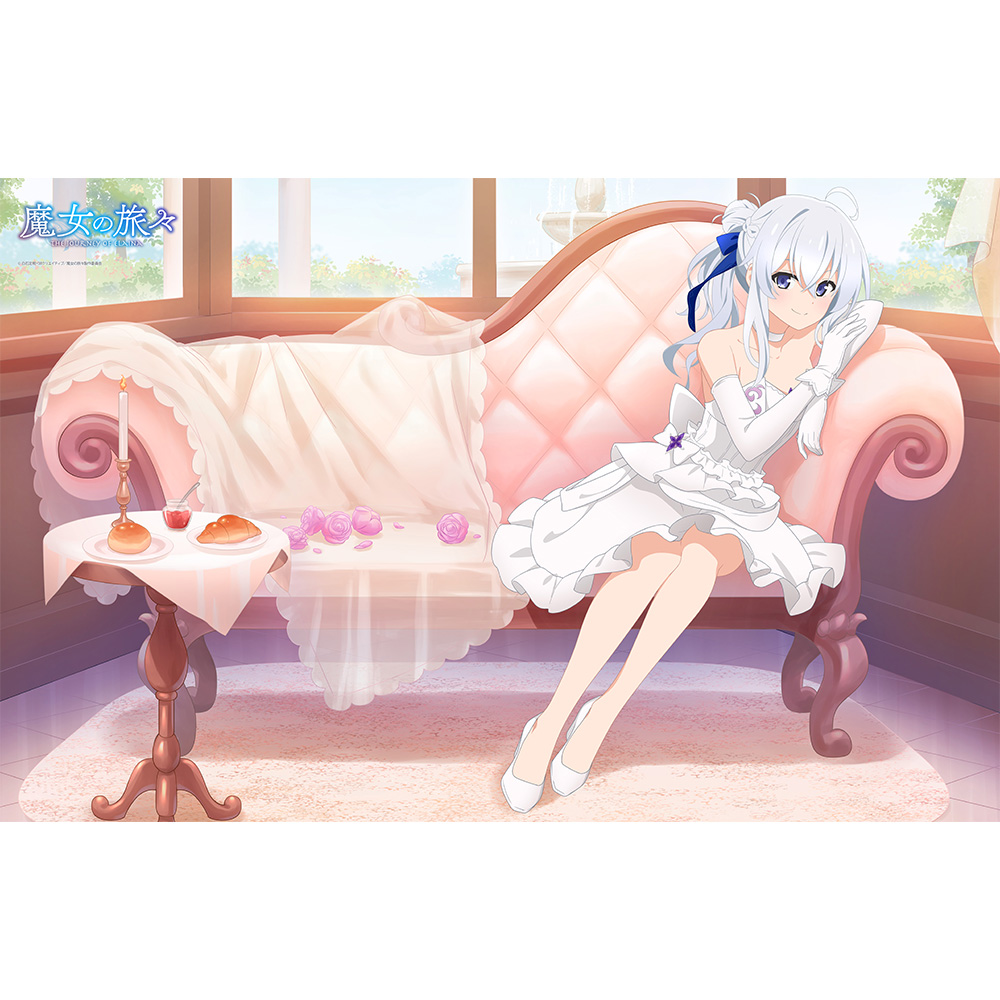 か*く様 魔女の旅々　イレイナ　特別仕様　バスタオル　タペストリー 魔女の旅々]描き下ろし特大タペストリー（イレイナ／桜）
