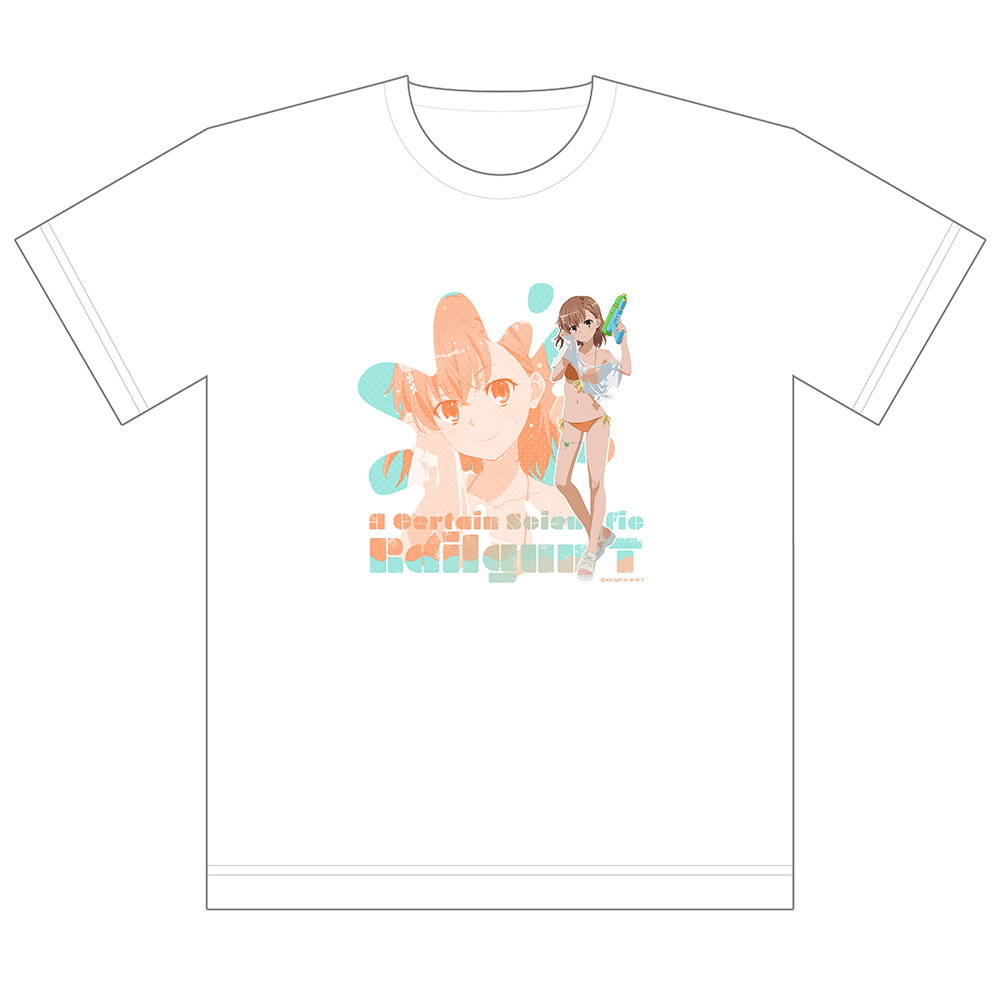 とある科学の超電磁砲T]描き下ろしTシャツ（御坂美琴／水遊び）