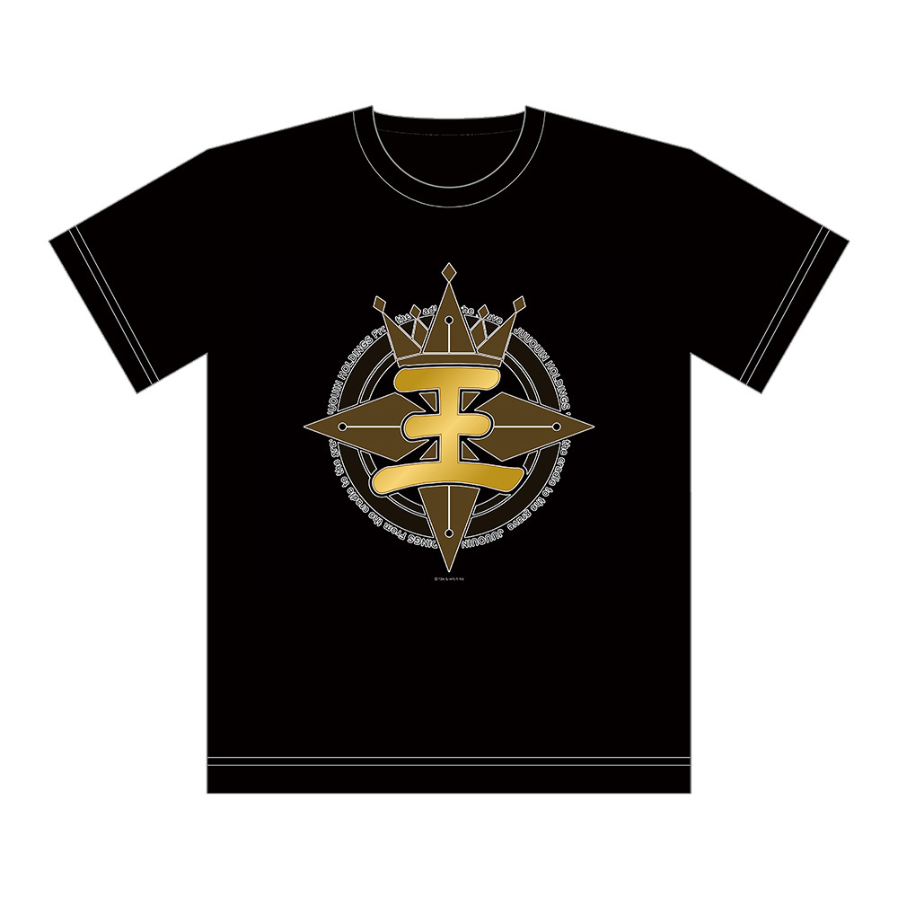 プリンス タンバリン 黒　金文字 KING OF PRISM -Shiny Seven Stars-]フルカラーTシャツ（十王院