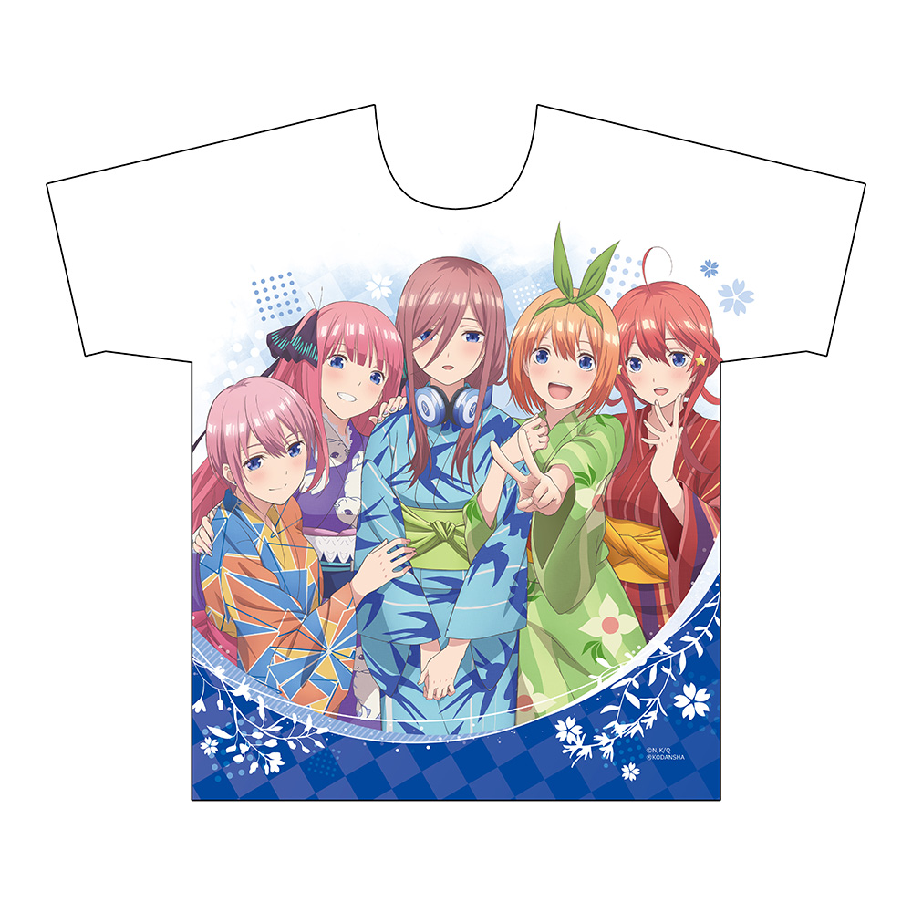 五等分の花嫁]フルグラフィックTシャツ（浴衣）