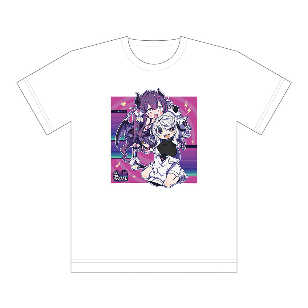 ゆんゆん電波シンドローム]描き下ろしTシャツ（Qちゃん&ゆんゆん）
