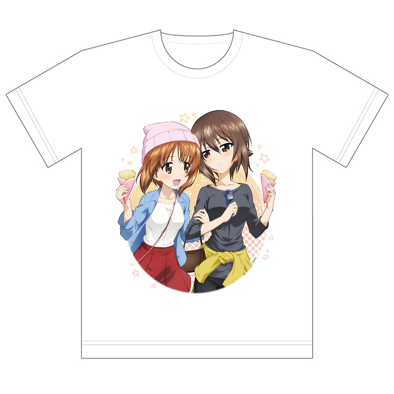 ガールズ パンツァー 最終章 フルカラーtシャツ みほ まほ カーテン魂