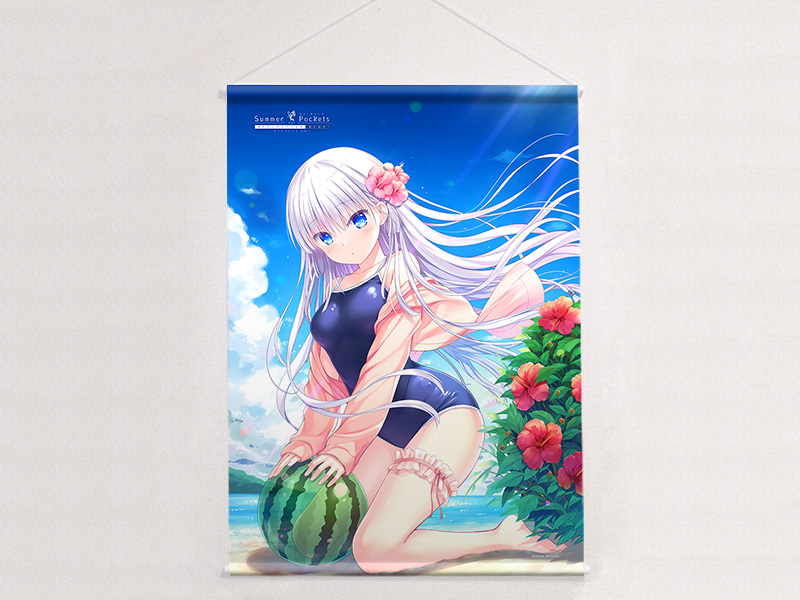 Summer Pockets RB 鳴瀬 しろは(Key25th) 複製原画 Summer Pockets RB キャンバスボード 鳴瀬 しろは – VA STORE