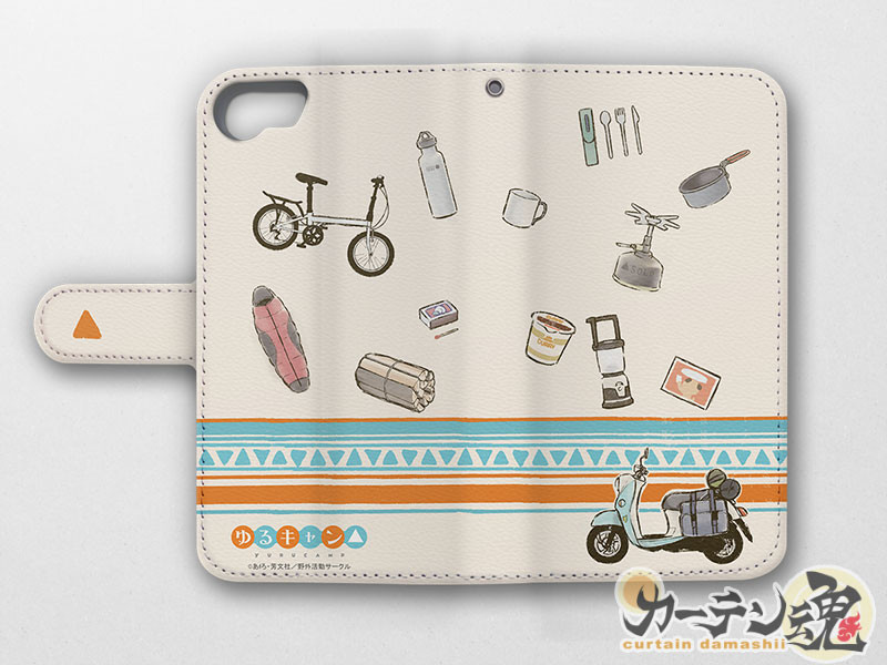 ゆるキャン 手帳型スマホケースiphonese 第2世代 8 7用